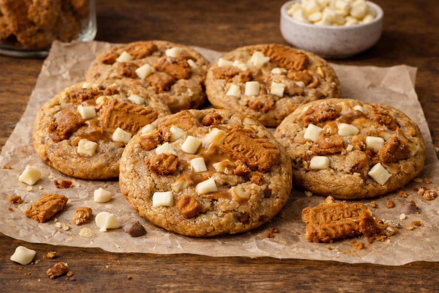 Cookie Bliss White Chocolate Biscoff Cookies